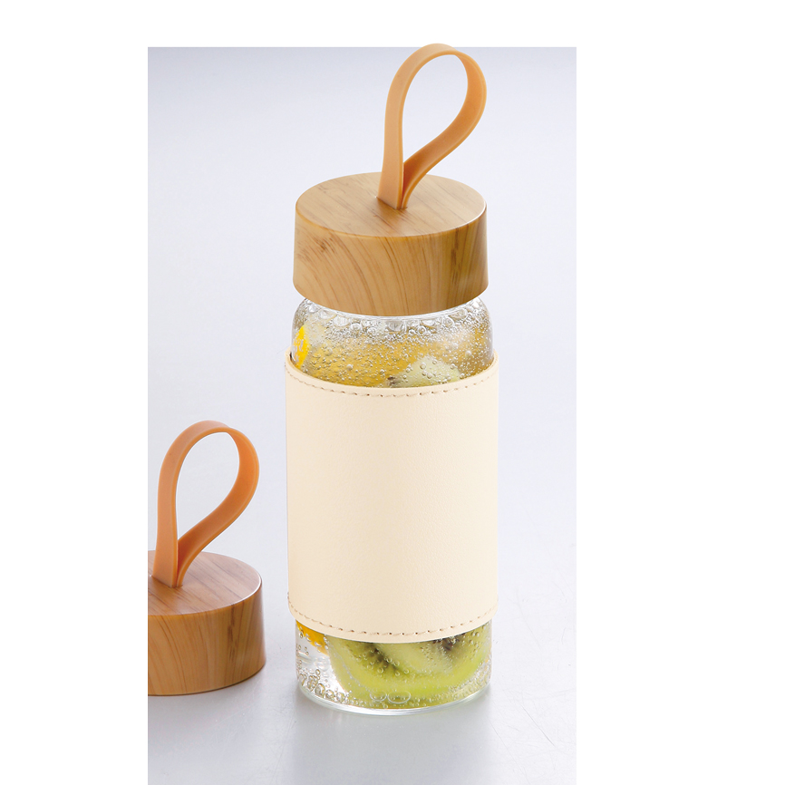 販促ブック SDONE / ウッドスタイル耐熱ガラスボトル（カバー付き