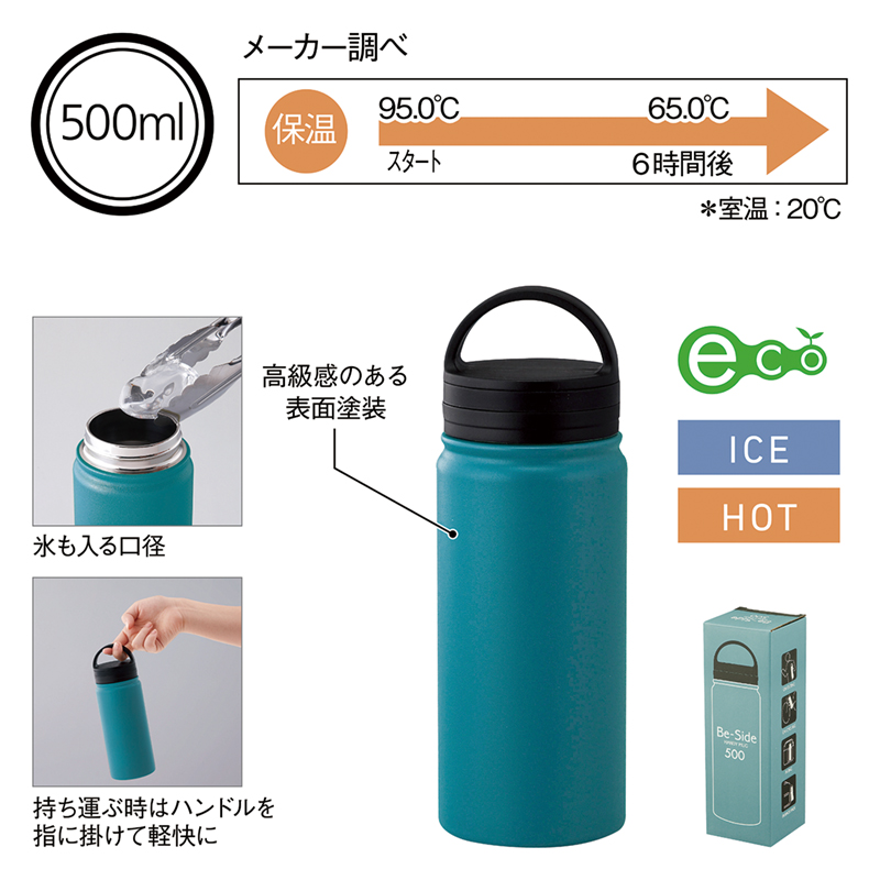 販促ブック 京都大和 / ビーサイド・真空二重ハンドル付きマグボトル