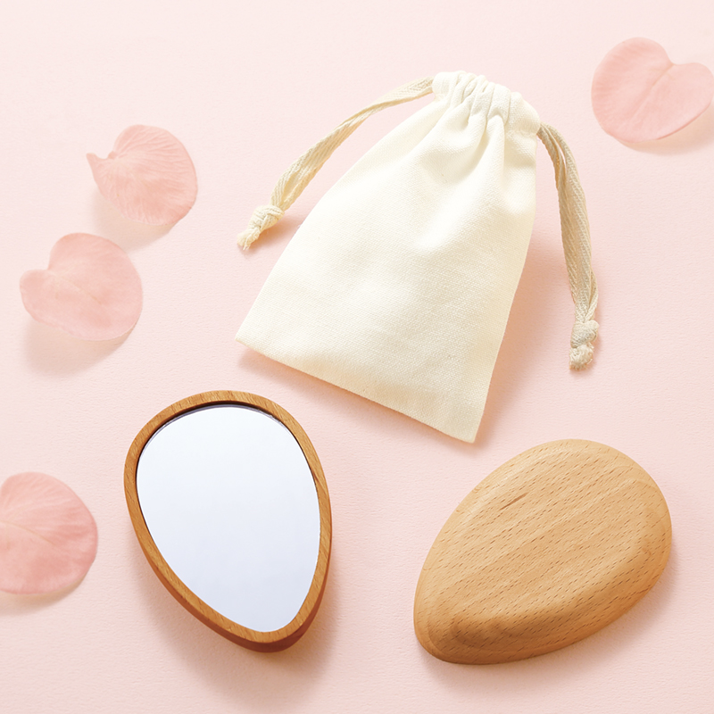 販促ブック 京都大和 / ナチュラルウッド・コンパクトミラー（巾着付き）