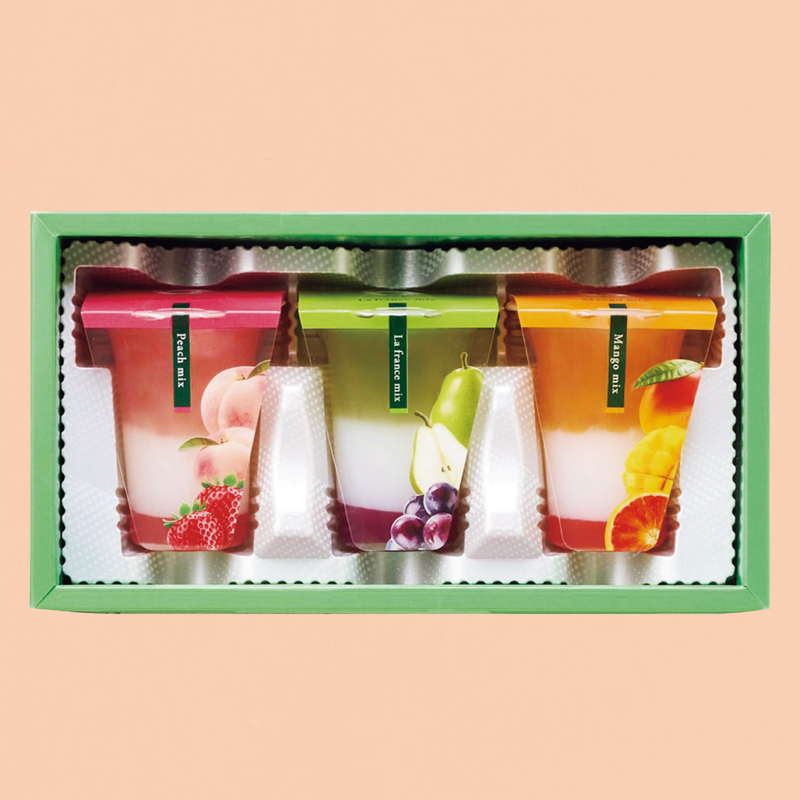 ジュレパフェ3個入り（国産フルーツ入り）