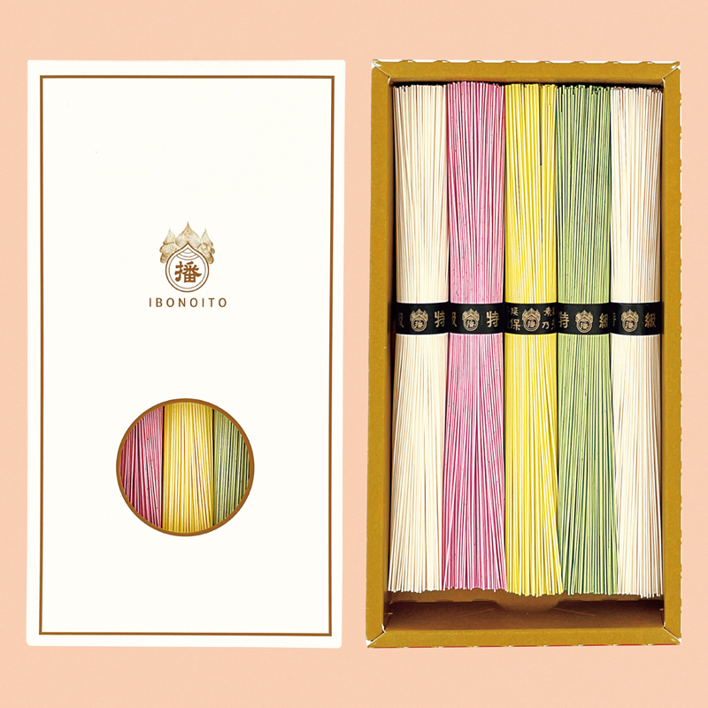 手延素麺 揖保乃糸特級品 色麺彩り〈華〉